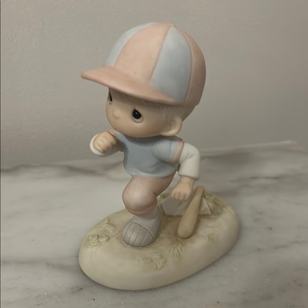 Charming Baseball Figurine in Pastel Colors